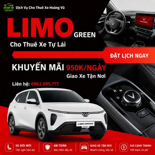 ô tô điện tự lái Limo Green